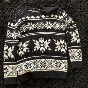 Black and White forever 21 chunky knit sweater